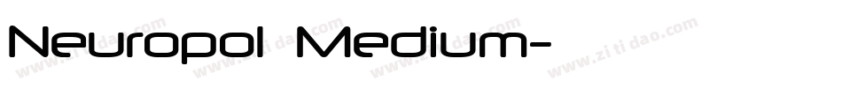 Neuropol  Medium字体转换
